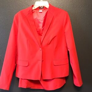 VENUS Bright Red Women's Suit Jacket Blazer
